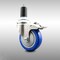 Service Caster 4 Inch 316SS Blue Poly Swivel 1-3/8 Inch Expanding Stem Caster Lock Brake SCC SCC-SS316TTLEX20S414-PPUB-BLUE-138 - alternate 1